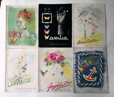 Amica rivista mensile illustrata per la donna e la casa 6 numeri del 1941 moda