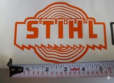 Vintage look OLD SCHOOL STIHL sticker Black Custom decal 4" x 6" chainsaw saw