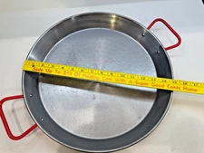 Paella Pan Garcima 15 Inch Red Handles