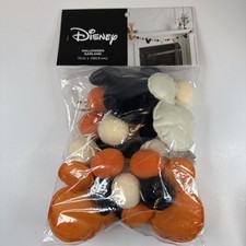Disney Celebrate Together Halloween String Garland 72 in Mickey shape and sphere