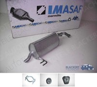 Imasaf Auspuff Endtopf + Anbauteile für Hyundai I10 1.0 + LPG 2013-9/2015