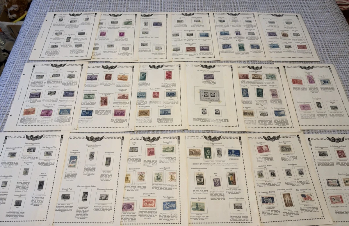 Pages from The All American Stamp Album with approximately 275 stamps