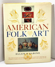 American Folk Art by Ellen Sabine (1958 HC) VTG MC American Folk Craft History