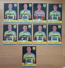 9 x karty z autografami (część 1), Team Tinkoff-Saxo Bank 2015,sig., Majka, Valgren, itd.