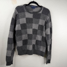 Ralph Lauren Polo Golf Mens 100 Cashmere Crew Neck Gray Sweater Sz L Preppy