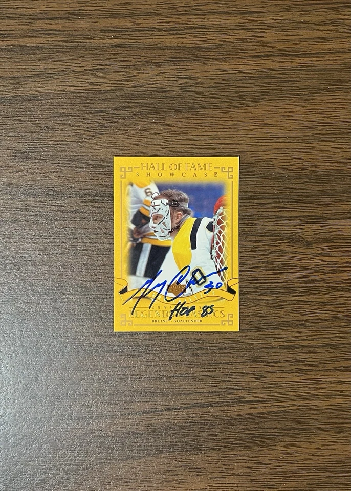 GERRY CHEEVERS AUTOGRAPHED 2004-05 UD LEGENDS CLASSICS HOCKEY CARD # 95 BRUINS - Image 4 of 4