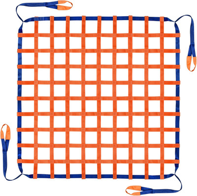 4.92' X 4.92' Cargo Lifting Nets - Flat Polyester Sling Hoisting Net - Max. Load