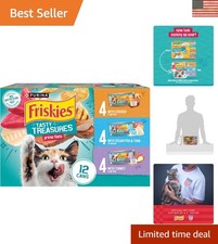 Ocean Fish & Poultry Wet Cat Food Variety Pack &ndash; 12 Cans of Flavorful Nutrition