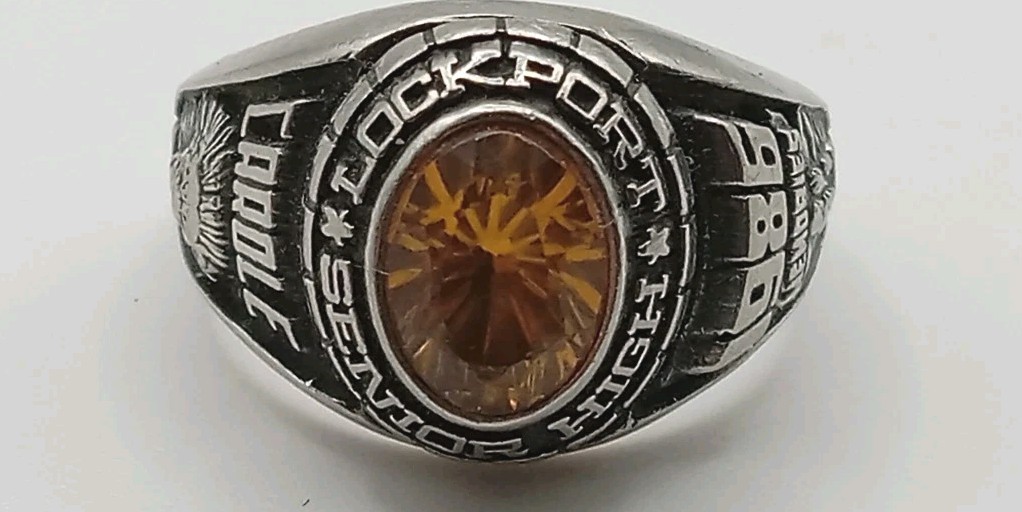 Vtg 1986 Jostens Lockport High Class Ring Sz 6.25 | eBay