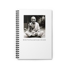 "Be the f k-off" Notebook, Novelty gift for him, gift for her, Yoga, Meditation