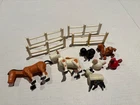 VINTAGE 1970s Fisher Price LITTLE PEOPLE Play Family Farm Animals Figures Lot