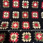 Handmade Traditional Granny Square Blanket Afghan Bedspread 48”X 96” Sunburst — photo 2