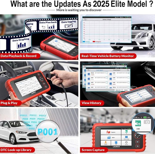 Appareil de diagnostic LAUNCH X431 Pro Elite V+ PRO 5 OBD2 codage ECU CRP129X CRP123X - Photo 33/49