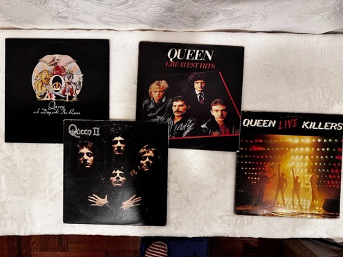 New ListingQueen Vinyl Lot 4 LPs- Greatest Hits Live Killers Da at the Races Queen II Recor