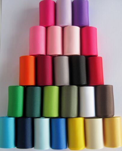 1.5" Grosgrain Ribbon~Solids colors~Lot of 25 yards~one yard of each color - Afbeelding 1 van 1