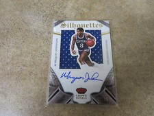 2014-15 Panini Crown Royale Silhouettes JERSEY Patch Marques Johnson AUTO/60 CLI