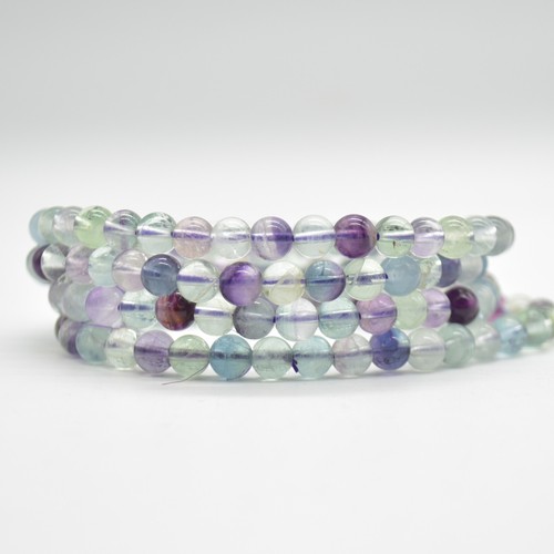 6mm Semi-precious Gemstone Crystal Round Beads Bracelet Sample Strand - Picture 81 of 109