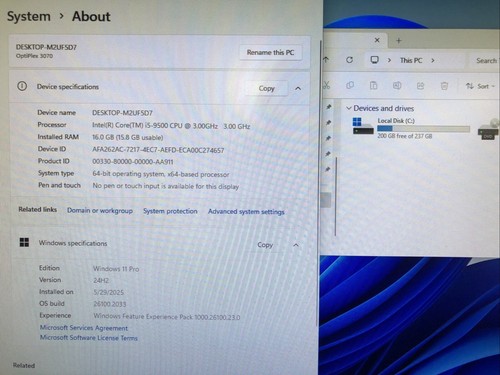 Dell OptiPlex 3070 SFF, Intel Core i5-9500 @3.00Ghz, 16GB RAM, 256GB SSD, W11Pro - Bild 6 von 6
