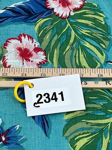 Club Room Hawaiian Shirt XL 100% Linen Floral Palm Leaves Aloha Camp Vacation - Picture 8 of 8
