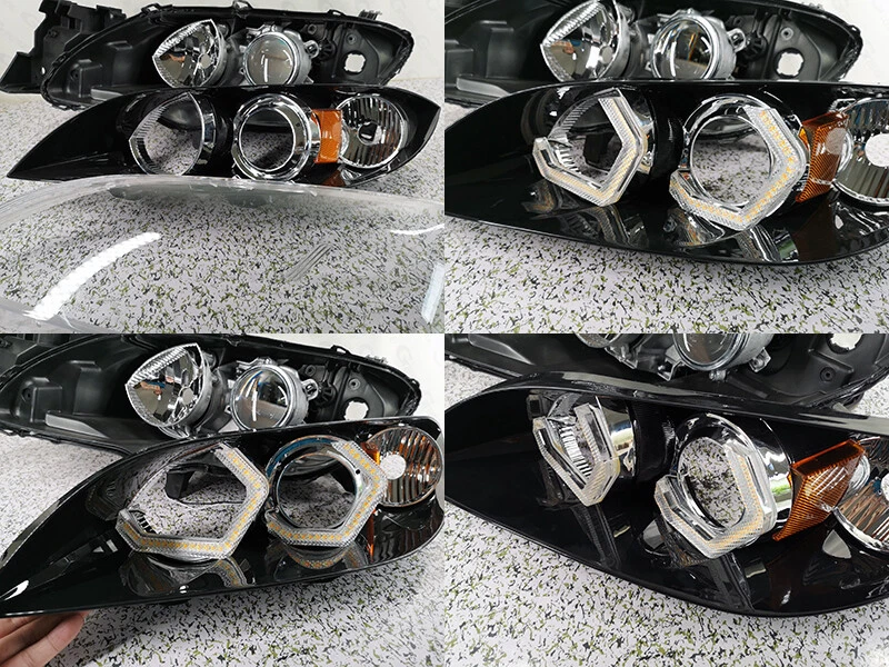 For Mazda 3 Mazda3 BK 2003 - 2008 Concept M4 Iconic Style LED Angel Eyes Kit - Изображение 3 из 4