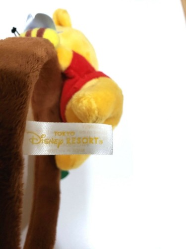 Tokyo Disney Resort Winnie the Pooh Headband Ears Hat Plush Doll Head Band Hair - Picture 7 of 7