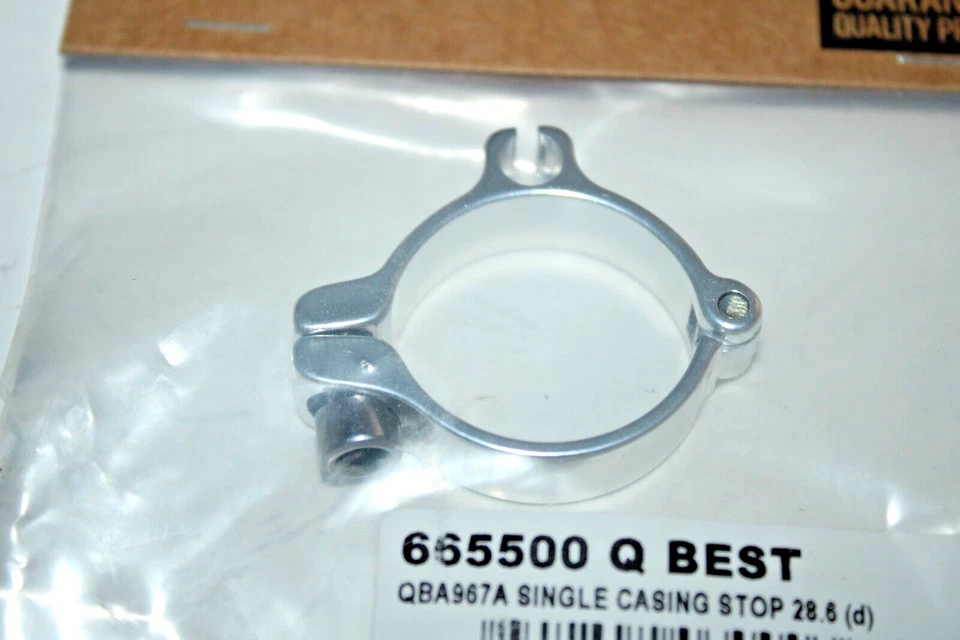 Parada de cable para carcasa de bicicleta 28,6 mm plateada QBA967A 665500 Q-¡Mejor envío gratuito a EE. UU.!!! Foto 3 de 4