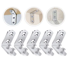8pcs Corner Brace L Brackets Stainless Steel Corner Angle Bracket Fixed Fittings