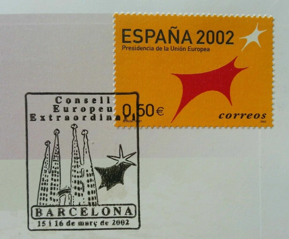 [SJ] Spain Euro Coin 2002 Building Culture Currency Money FDC (coin cover) - Image 3 of 4