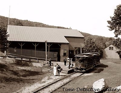 Tram Car, Mt. Tom Railway, Holyoke, Massachusetts - c1910 - Historic Photo Print