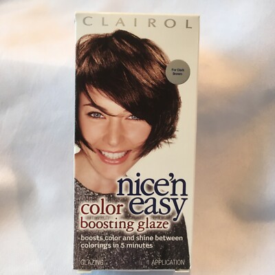 NEW Clairol COLOR BOOSTING GLAZE # 4 - Dark Brown  NEW ~ Free Shipping