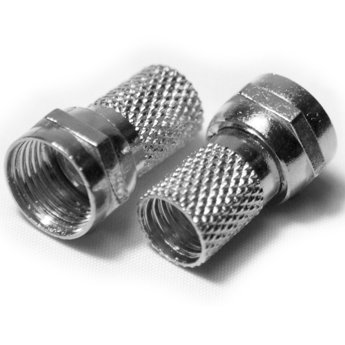 10x Twist On 5.5mm Male F Connectors RG58 RG59 Thread Screw