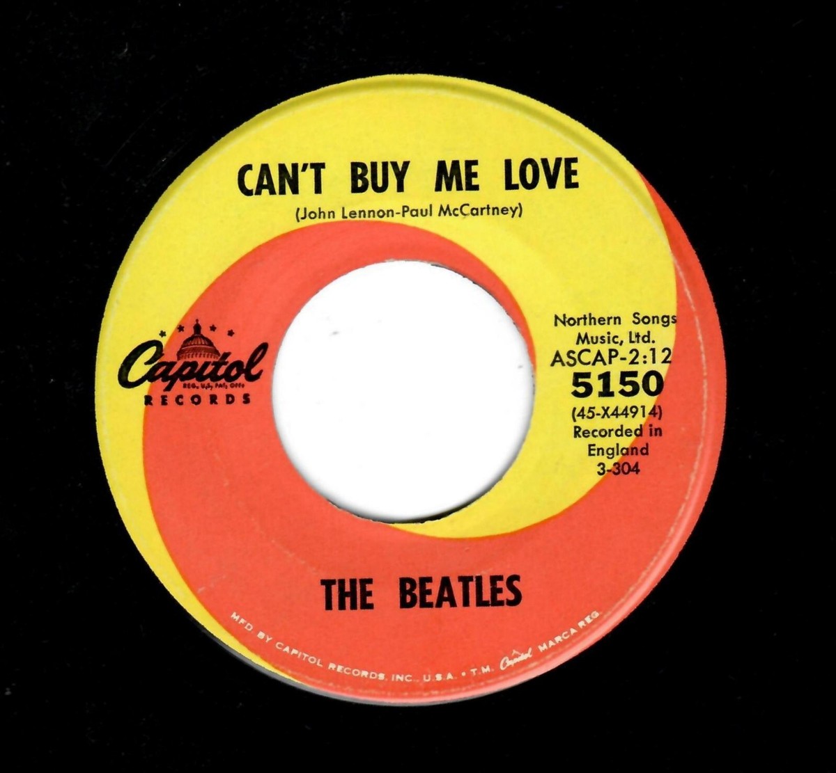 BEATLES-CAN'T BUY ME LOVE/YOU CAN'T DO THAT-CAPITOL 5150-W/RARE