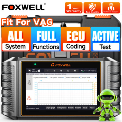 FOXWELL NT710 For VW Audi All System Bidirectional OBD2 Diagnostic Scanner BMS