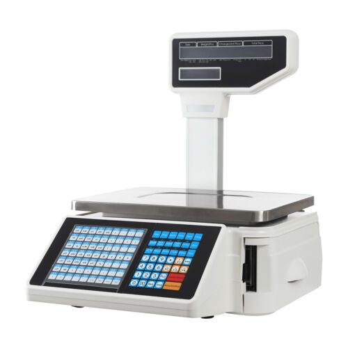 Scale Label Printing Scale Commercial Food Scale Receipt Printer 30kg/66.14 lbs - Picture 13 of 24
