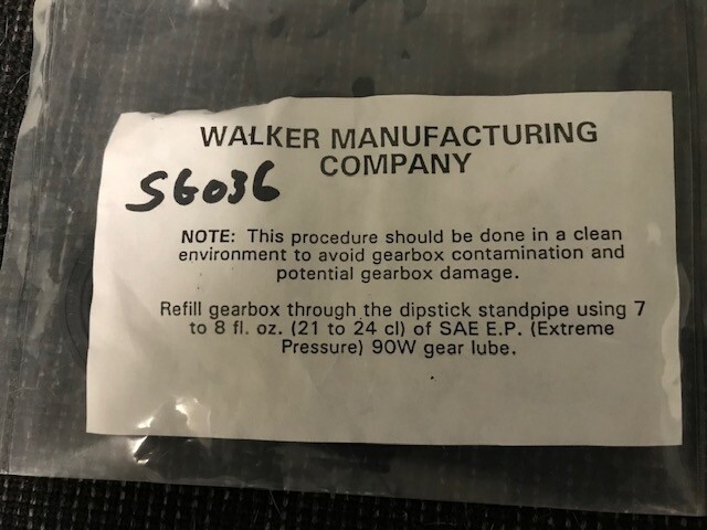 Walker Mower PTO Seal KIT OEM #SG036 for sale online | eBay