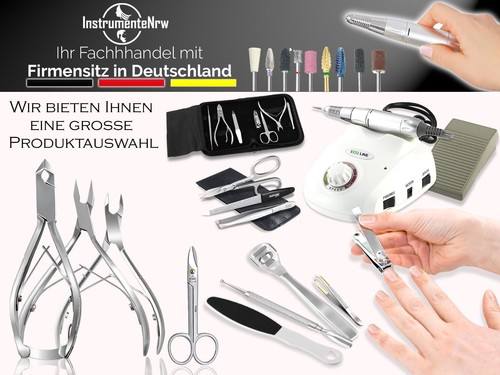 Fußpflegegerät Profi Hornhautentferner Nagelzangen Set Fußpflege Pediküre Fräser - Bild 6 von 8