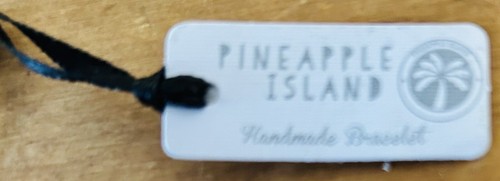 Bracciale Farfalla Fatto a Mano Isola di Ananas, Nero. Nuovo Con Etichetta. Bellissimo regalo - Foto 2 di 4