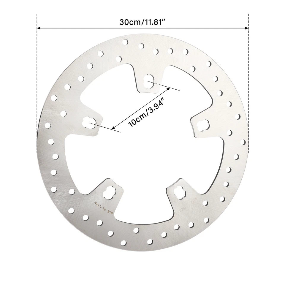 2x 11.8" Front Brake Rotors Fit For Harley Touring Road Street Glide 2014-2023 - Image 2 of 4