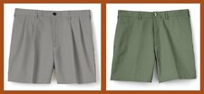 Lands' End Traditional Fit Stain-Resistant Men's No-Iron Chino Shorts 50 NIP