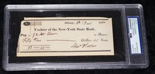 Alexander Hamilton-Burr duel Instigator Signed Charles D. Cooper Check Auto PSA
