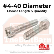 #4-40 316 Stainless Steel Socket Head Cap Screws (Choose Length & Qty)