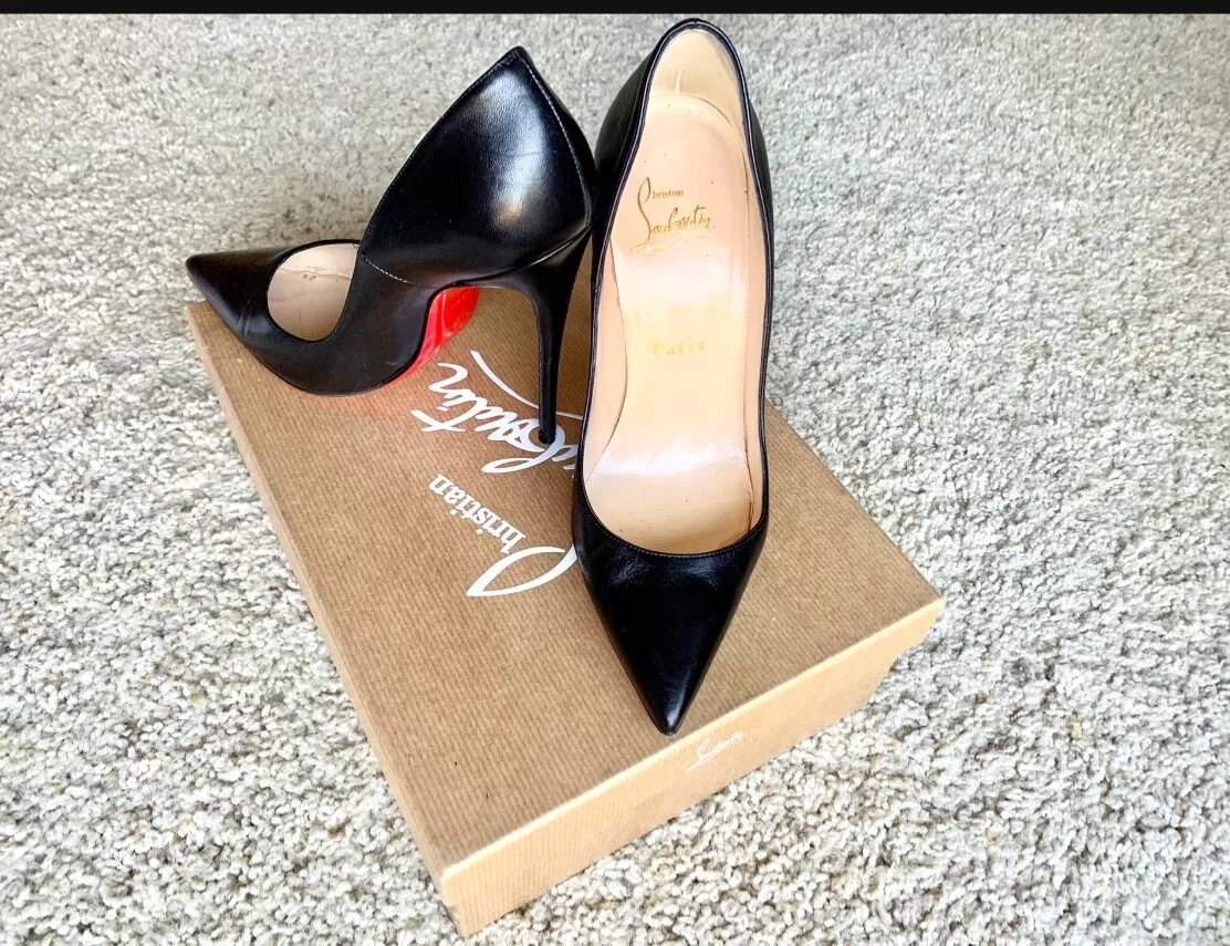 Louboutin So Kate shoes women black leather high heels size 5.5 | eBay