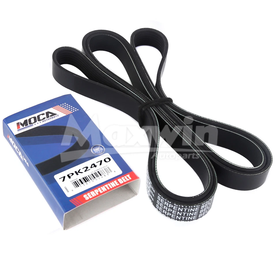 Serpentine Belt Drive Component Kit Fit Dodge Dakota Durango Ram 1500 2500 W150 - Image 4 of 4