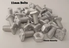 Greenhouse Bolts & Nuts 11mm Aluminium SQUARE Head Bolts Greenhouse Clips