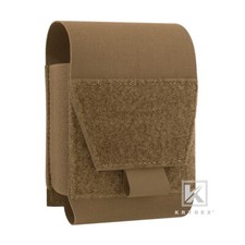 KRYDEX Tactical Handcuff Case Low Profile Cuff Pouch Coyote for MOLLE/Duty Belt