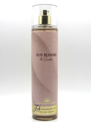 BATH & BODY WORKS SUN BLOOMS & SUEDE FRAGRANCE MIST BODY SPRAY 8 FL OZ