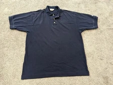 Cutter & Buck Polo Shirt Mens Large Black Short Sleeve