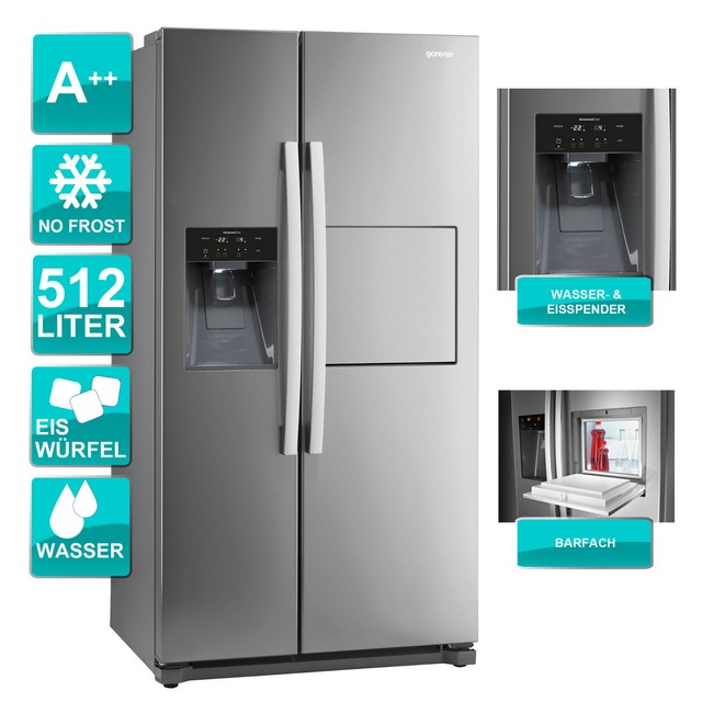 Gorenje NRS9182CXB 512L Side by Side Kühl-Gefrier ...