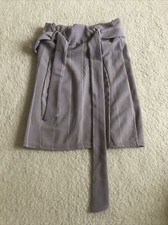 Pretty Little Thing Bodycon Skirt Grey And White Lined Size 6