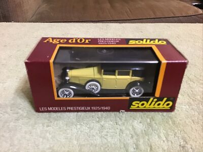 Voiture Miniature Solido Âge D'Or #55 - Cord L29 1929 - Verte Et Noire - Occasion